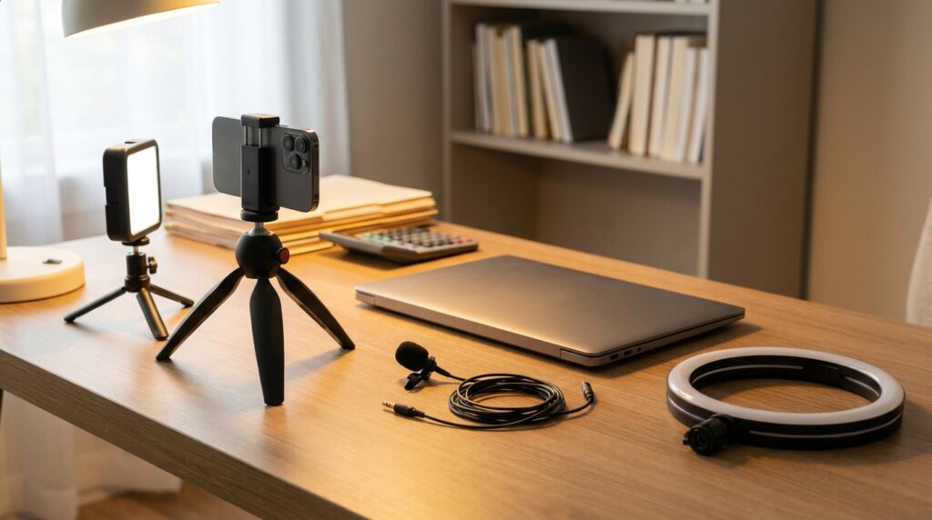 Equipamentos para Gravar Vídeos no Escritório Contábil: Setup acessível para começar hoje